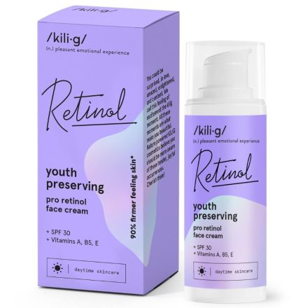 Pro-retinol nappali arckrém SPF30 50 ml Kili-g