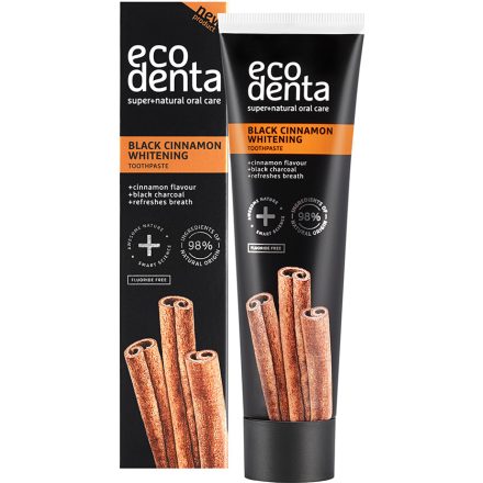 Fehérítő fogkrém szénnel és fahéjjal 100 ml Ecodenta