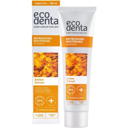 Fehérítő fogkrém borostyánkivonattal 100 ml Ecodenta