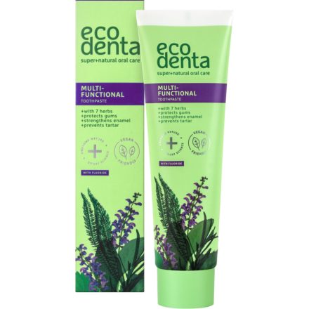 Multifunkcionális fogkrém 7 gyógynövénnyel és fluoriddal 100 ml Ecodenta