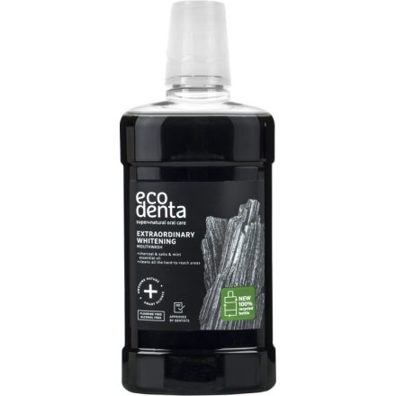 Fehérítő szájvíz szénnel és menta illóolajjal 500 ml Ecodenta