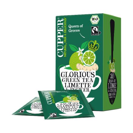 Bio Zöld tea Lime & Ginger 35 g Cupper