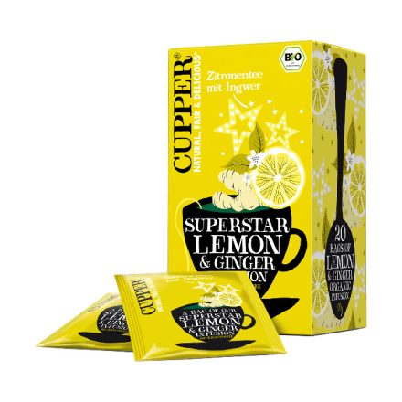 Bio Citrom & Gyömbér tea 50 g Cupper