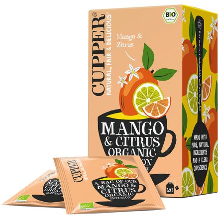 Bio Mango és Citrus bio tea Cupper 