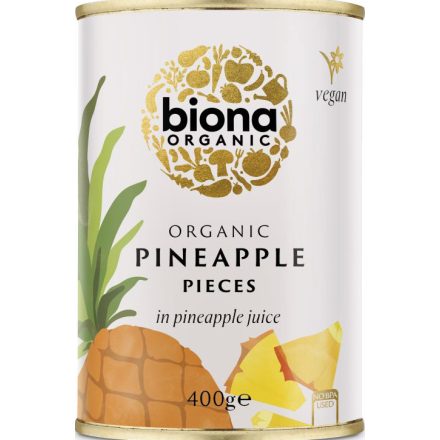 Bio Ananász darabok ananászlében vegán 400 g Biona