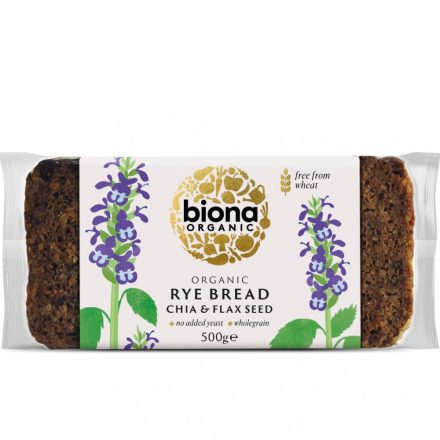Bio Rozskenyér chiamaggal és lenmaggal 500 g Biona 