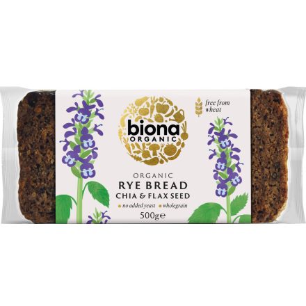 Bio Rozskenyér chiamaggal és lenmaggal 500 g Biona 