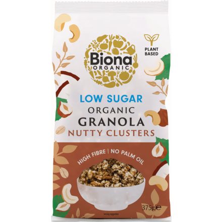 Bio Mogyorós granola, alacsony cukortartalommal 375 g Biona