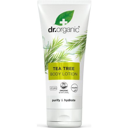 Testápoló bio teafaolajjal 200 ml Dr.Organic