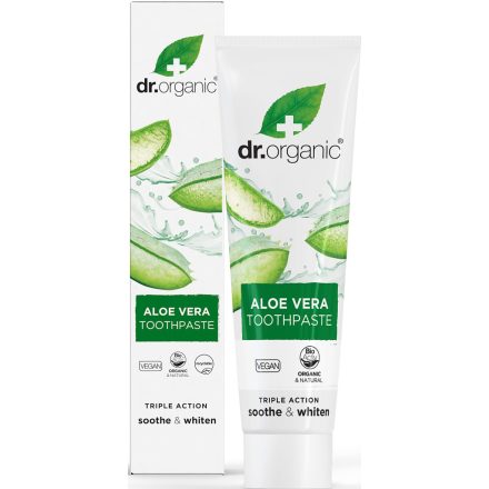 Fehérítő fogkrém bio Aloe verával 100 ml Dr.Organic