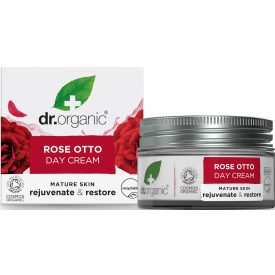 Nappali krém bio damaszkuszi rózsaolajjal 50 ml Dr.Organic