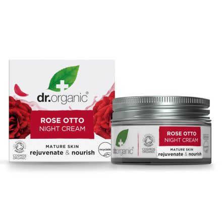 Éjszakai krém bio damaszkuszi rózsaolajjal 50 ml Dr.Organic