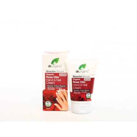 Kéz- és körömápoló krém bio damaszkuszi rózsaolajjal 125 ml Dr.Organic