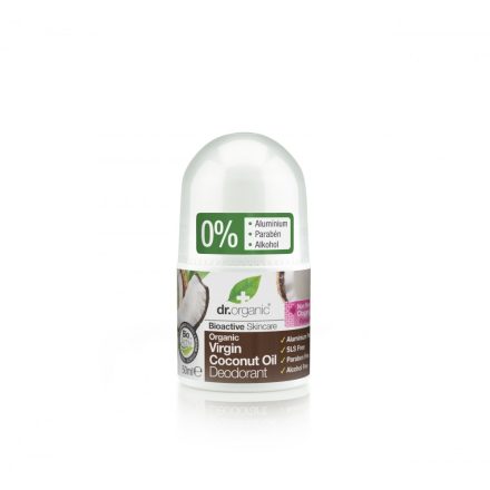 Alumíniummentes golyós dezodor bio szűz kókuszolajjal 50 ml Dr.Organic