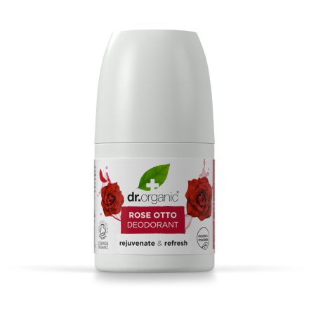 Alumíniummentes golyós dezodor bioaktív damaszkuszi rózsaolajjal 50 ml Dr.Organic