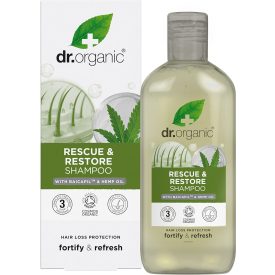   Hajnövekedést serkentő sampon BaicapilTM formulával és bio kendermagolajjal 265 ml Dr.Organic
