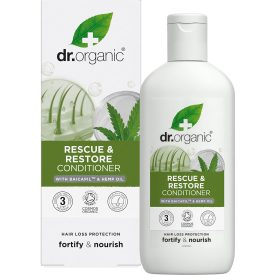   Hajnövekedést serkentő kondicionáló BaicapilTM formulával és bio kendermagolajjal 265 ml Dr.Organic