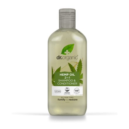 Sampon és hajkondícionáló 2 az 1-ben bioaktív kendermagolajjal 265 ml Dr.Organic