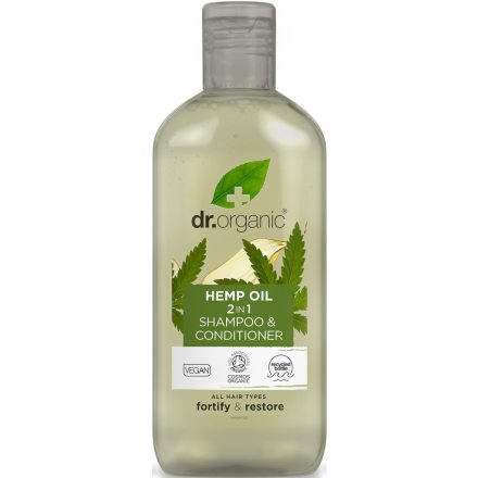 Sampon és hajkondícionáló 2 az 1-ben bioaktív kendermagolajjal 265 ml Dr.Organic