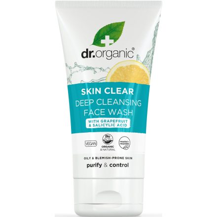 Skin Clear Mélytisztító arclemosó 125 ml Dr.Organic