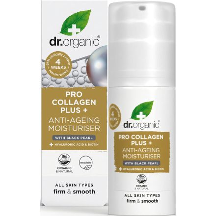 Pro Collagen Anti-Aging hidratáló arckrém fekete gyönggyel 50 ml Dr.Organic