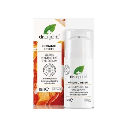 Ultra hidratáló szemkörnyékápoló szérum bio Reishi gombával 15 ml Dr.Organic