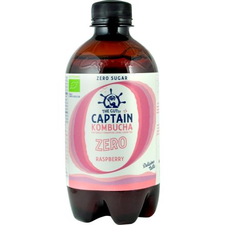 Bio Kombucha ZERO Élőflórás ital málna ízesítéssel 400 ml Biopont