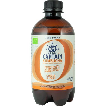 Bio Kombucha ZERO Élőflórás ital gyömbér-citromos 400 ml Biopont