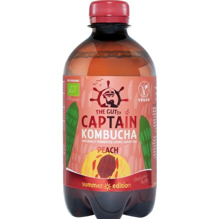 Bio Kombucha Élőflórás ital őszibarackos 400 ml Biopont