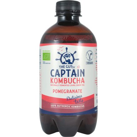 Bio Kombucha Élőflórás ital gránátalmás 400 ml Biopont