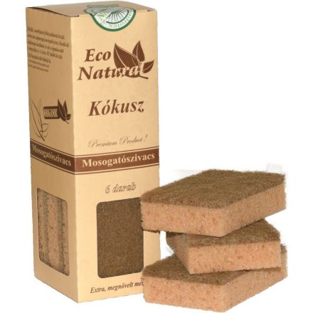 Kókusz mosogatószivacs 6 db Eco Natural 