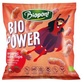Bio Kukorica snack epres ízesítésű 55 g Biopont
