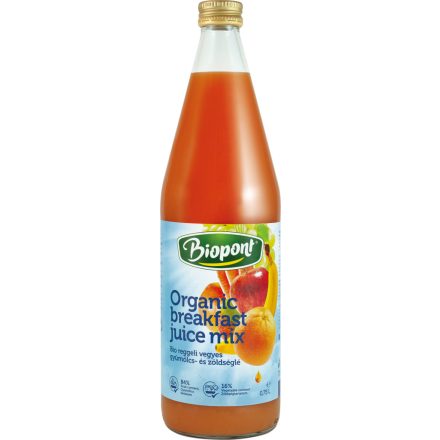 Bio Reggeli vegyes gyümölcs- és zöldséglé 750 ml Biopont