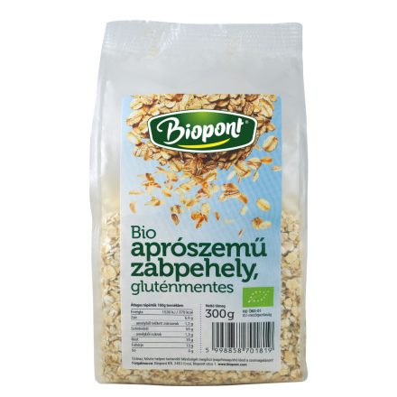 Bio Zabpehely, apró gluténmentes 300 g Biopont