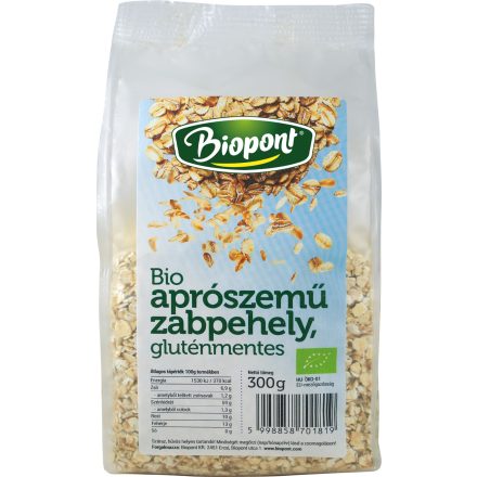 Bio Zabpehely aprószemű gluténmentes 300 g Biopont