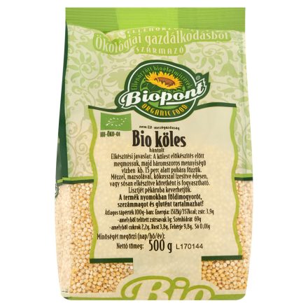 Bio Köles, hántolt 500 g Biopont                 