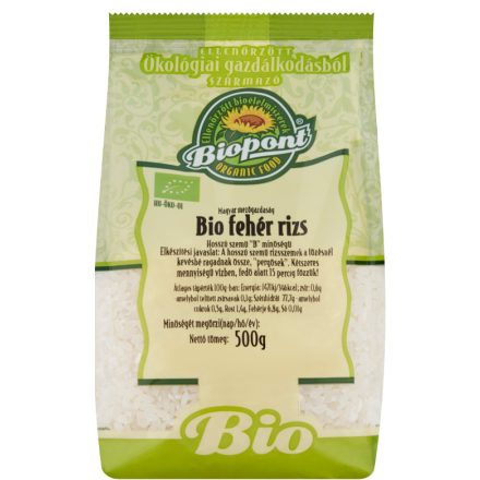 Bio Fehér rizs 500 g Biopont