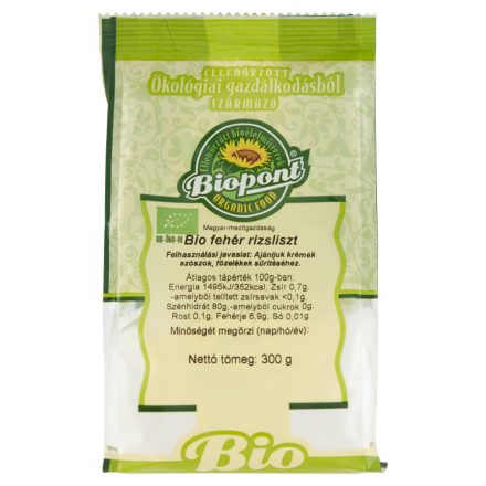 Bio Fehér rizsliszt 300 g Biopont
