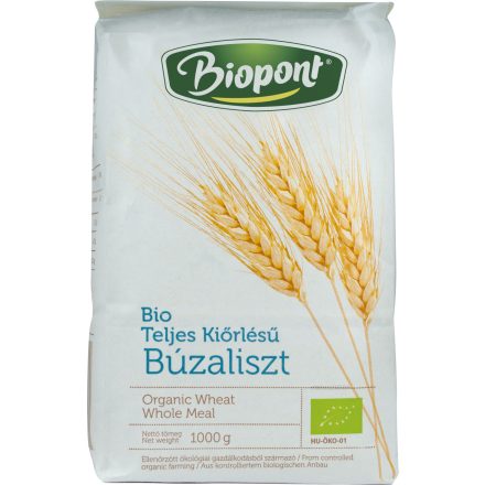 Bio Búzaliszt teljesőrlésű 1 kg Biopont
