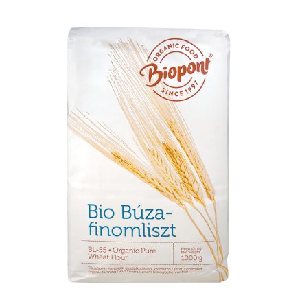Bio Búzaliszt,  finom (BL 55) 1 kg Biopont