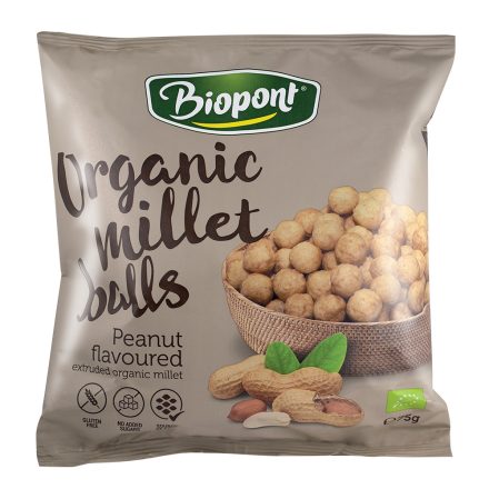 Bio Extrudált kölesgolyó földimogyorós 75 g Biopont