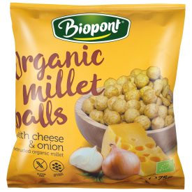 Bio Kölesgolyó sajtos-hagymás ízesítésű 75 g Biopont