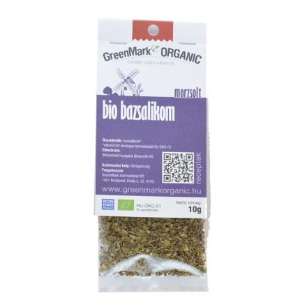 Bio Bazsalikom, morzsolt 10 g GreenMark