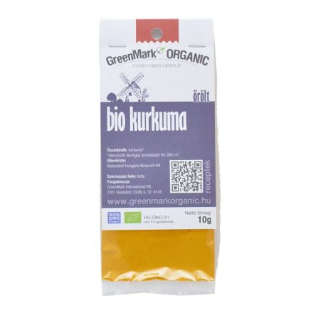 Bio Kurkuma, őrölt 10 g GreenMark
