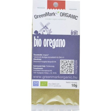 Bio Oregano őrölt 10 g GreenMark