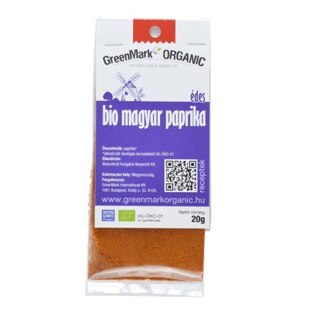 Bio Paprika magyar, édes 20 g GreenMark