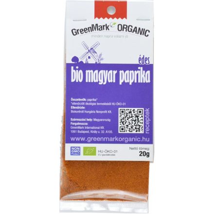 Bio Magyar Paprika édes 20 g GreenMark