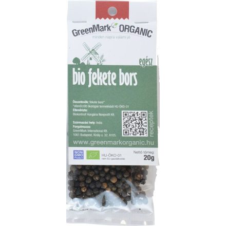 Bio Fekete bors egész 20 g GreenMark