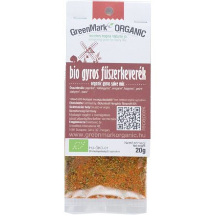 Bio Gyros fűszerkeverék 20 g GreenMark
