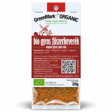 Bio Gyros fűszerkeverék 20 g GreenMark